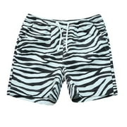 B91xZ Swim Trunks Boys Quick Dry UPF 50+ Beach Swim Trunk,Black 6-7 Years